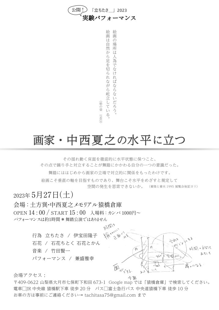 Flyer Standing on the Painter NATSUYUKI NAKANISHI's Horizontal1