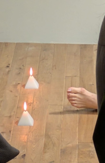 Standing with flames/ Candle